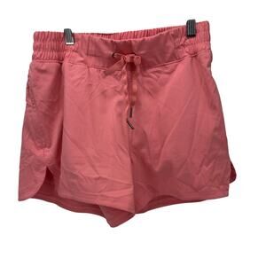 Freely Shorts Womens Small Pink Activewear Drawstring Waist + Pockets Gym Yoga